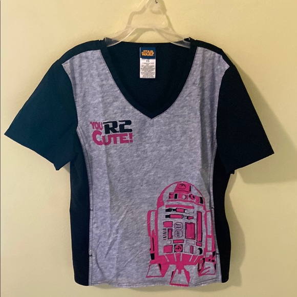 Star Wars Tops - Star Wars Gray and Black Short Sleeve Tees